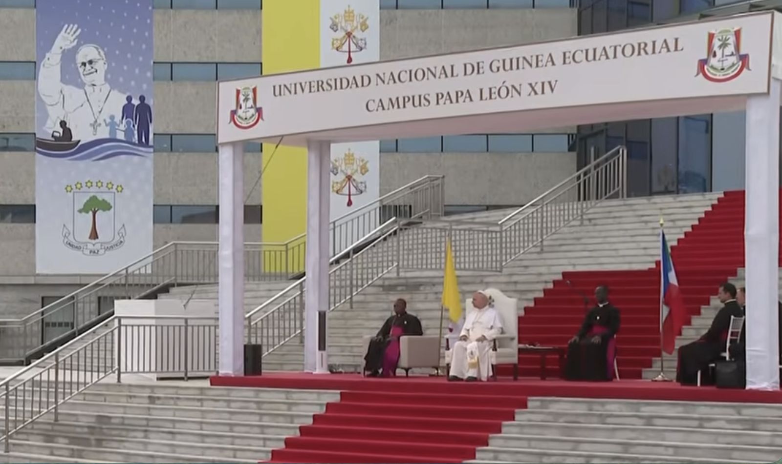El Papa, en la inauguración del Campus León XIV en Malabo