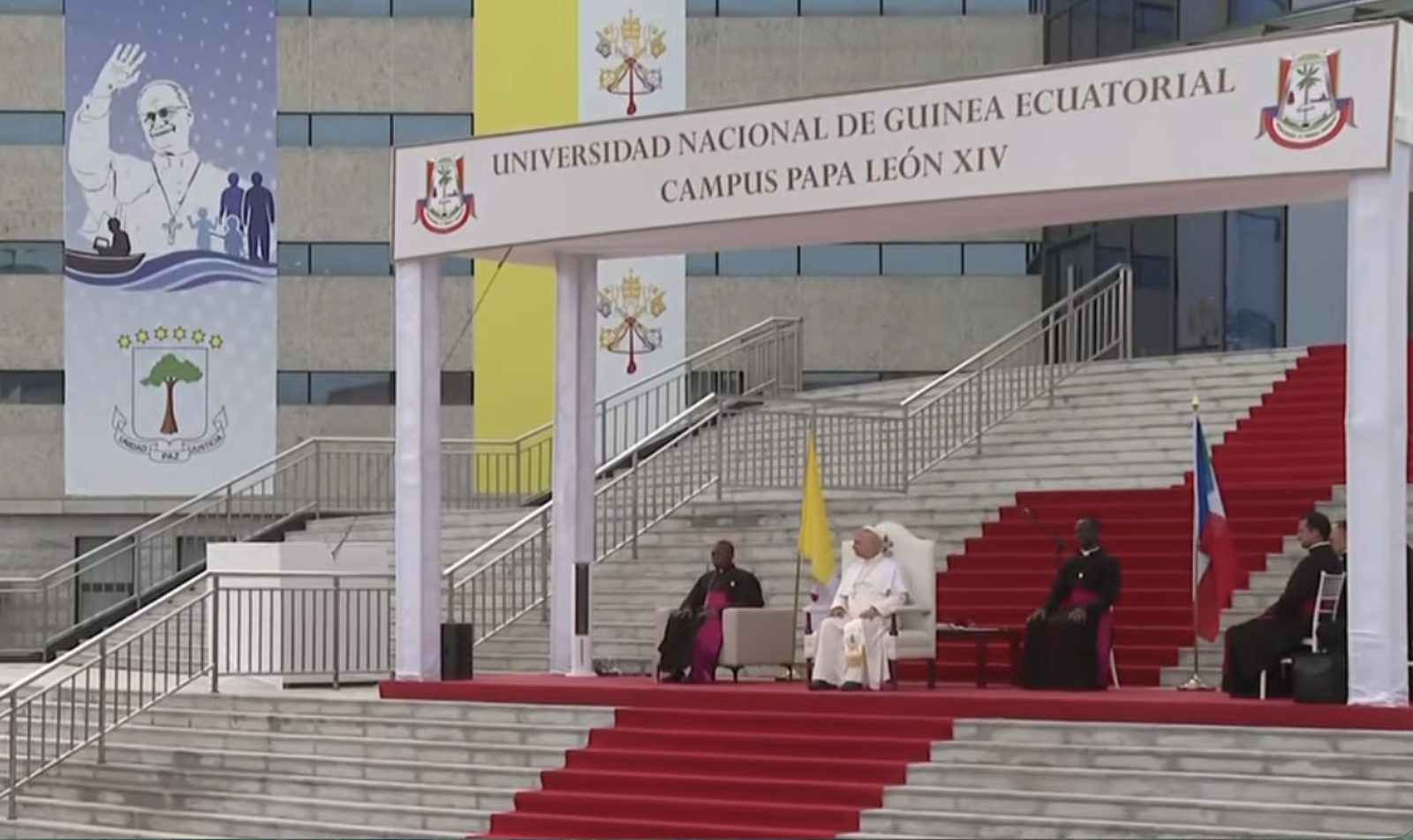 El Papa, en la inauguración del Campus León XIV en Malabo