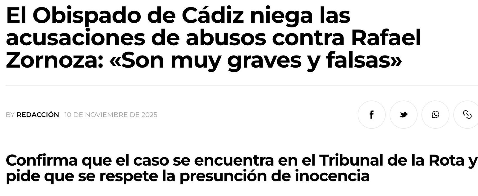 Comunicado de Zornoza