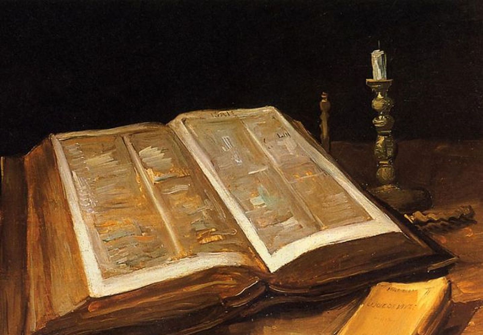 "Naturaleza muerta con Biblia", Van Gogh