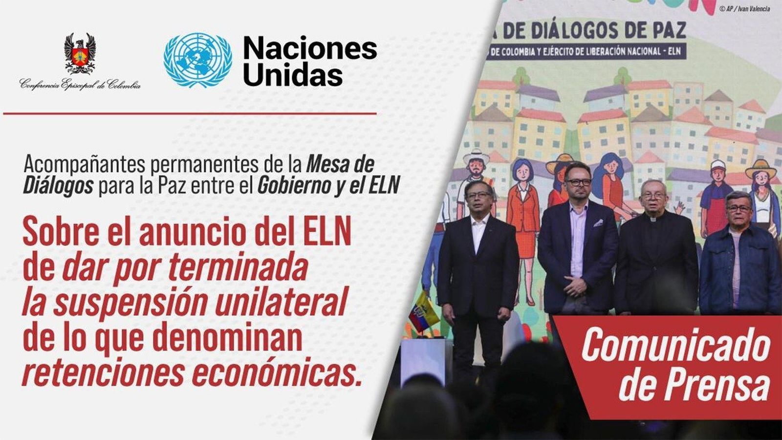 La Iglesia y Naciones Unidas ante el anuncio del ELN