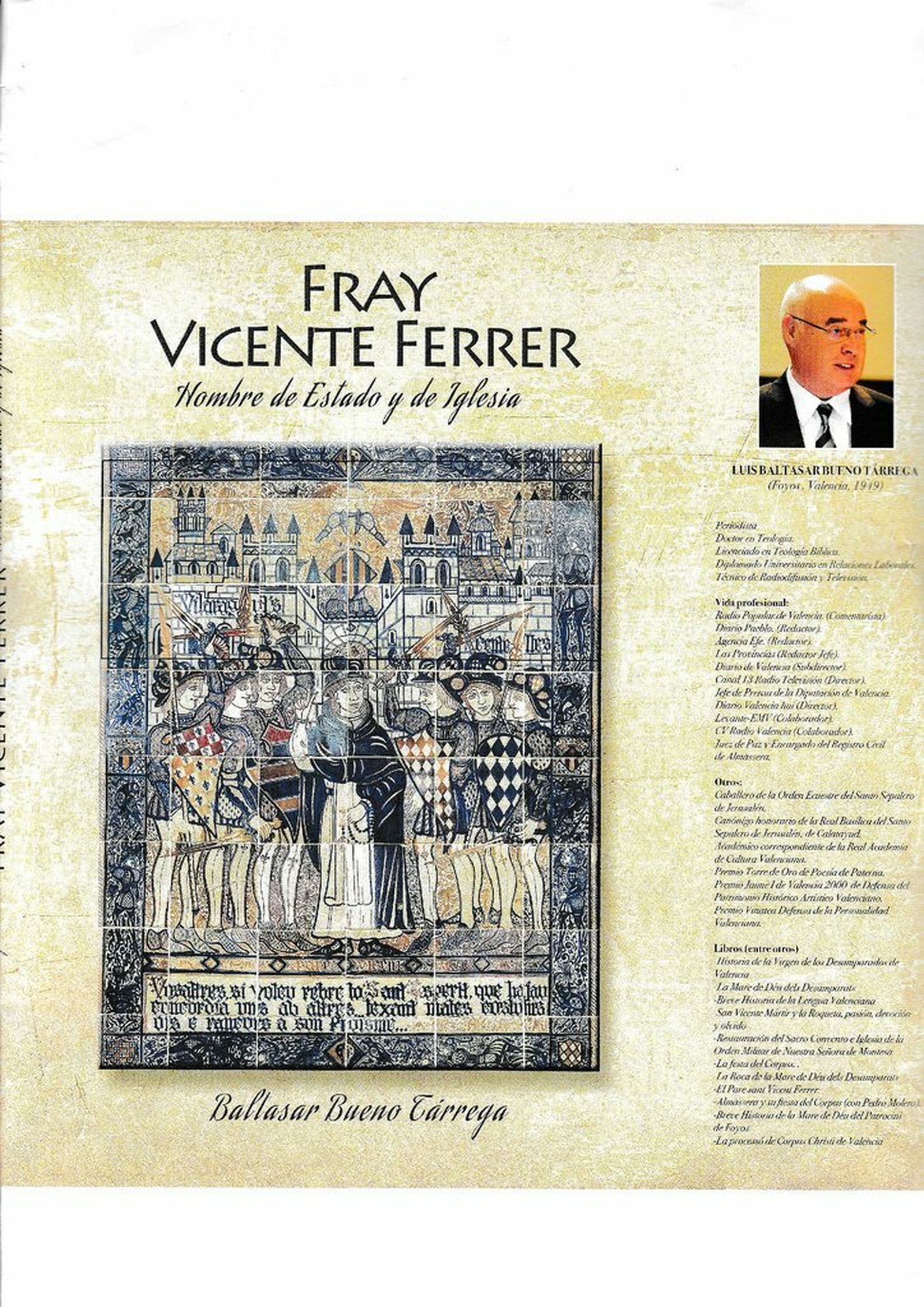 Nuevo libro sobre San Vicente Ferrer