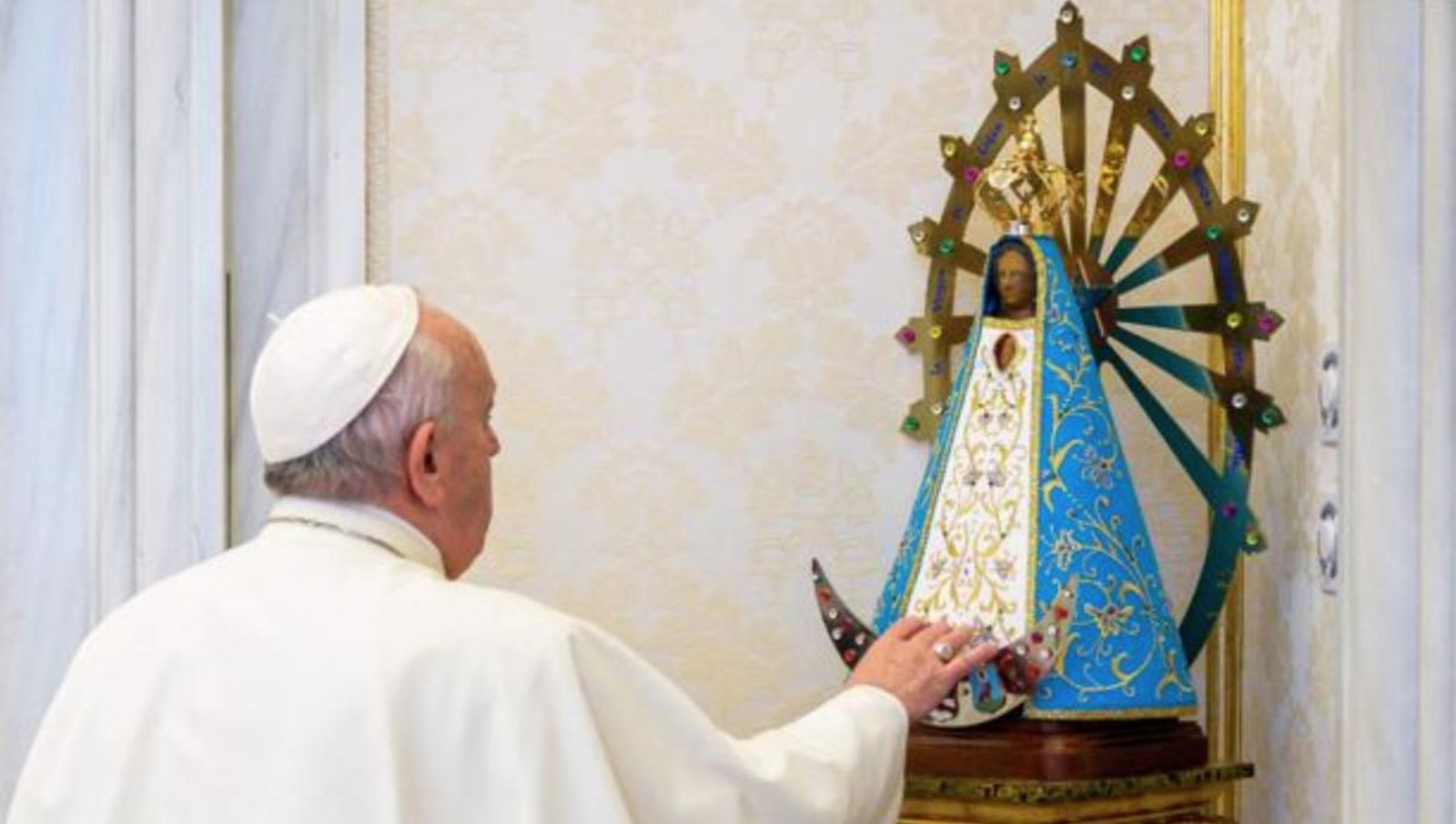 El Papa y la Virgen de Luján