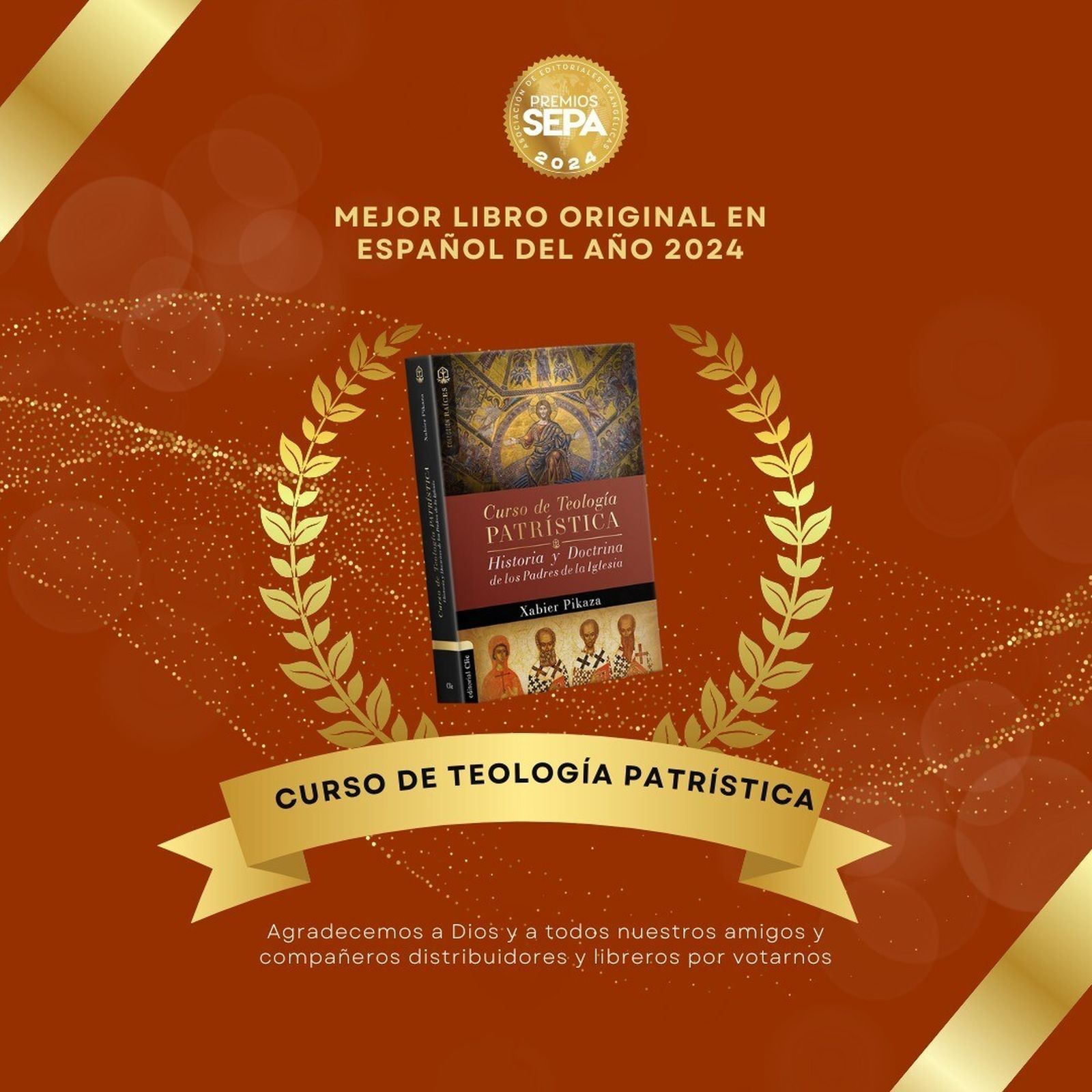 El 'Curso de Teología Patrística' de Xabier Pikaza, mejor libro original en Español de 2024
