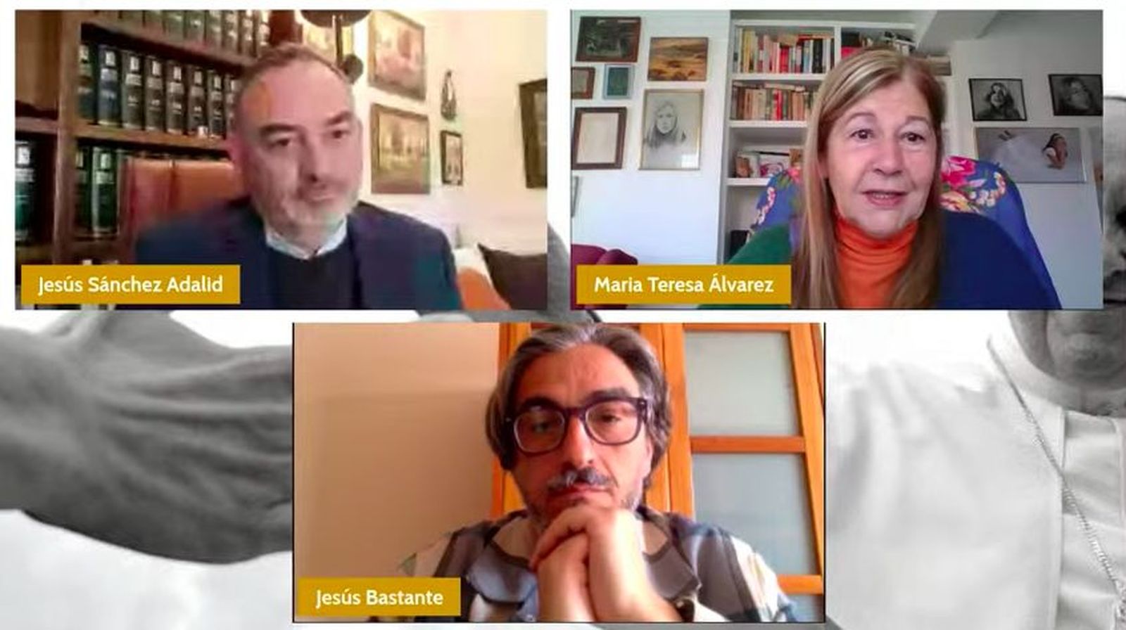 Los tres autores, en los Jueves de RD