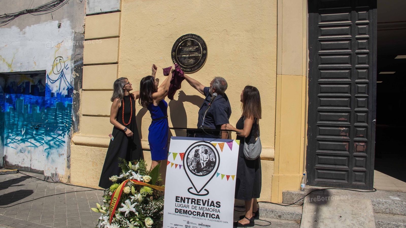 Placa de la memoria en Entrevías
