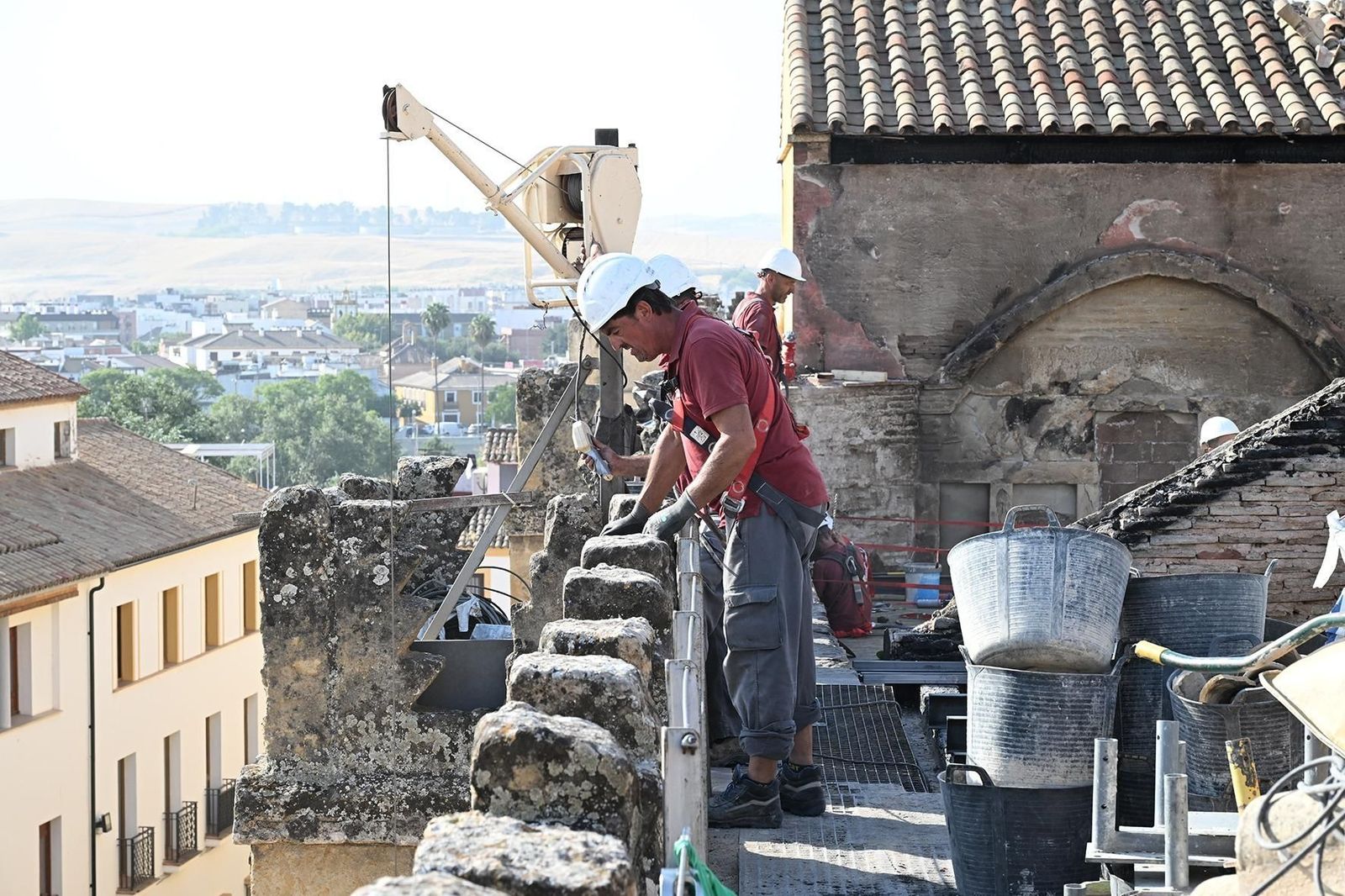Obras en la mezquita de Córdoba