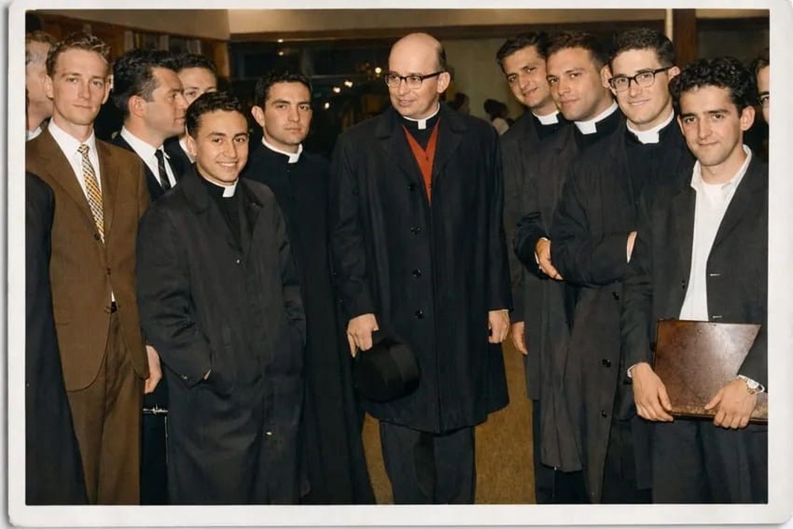 padre Alfredo Morin pss en la rectoría del seminario mayor de Bogotá