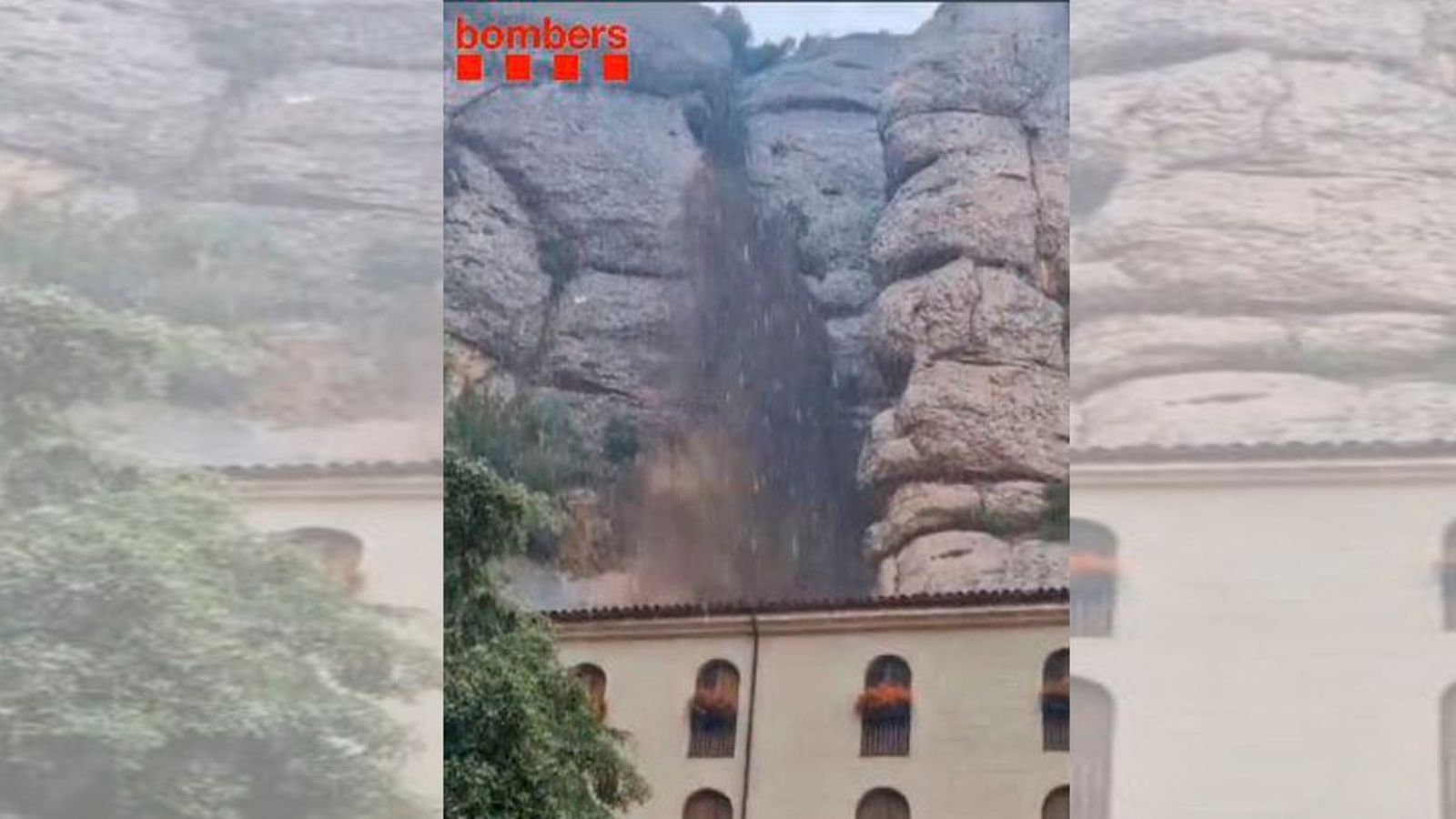 Desprendimiento en Montserrat