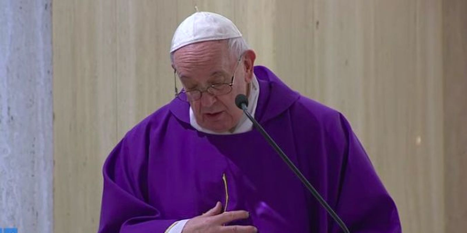 Francisco, durante su homilía de hoy