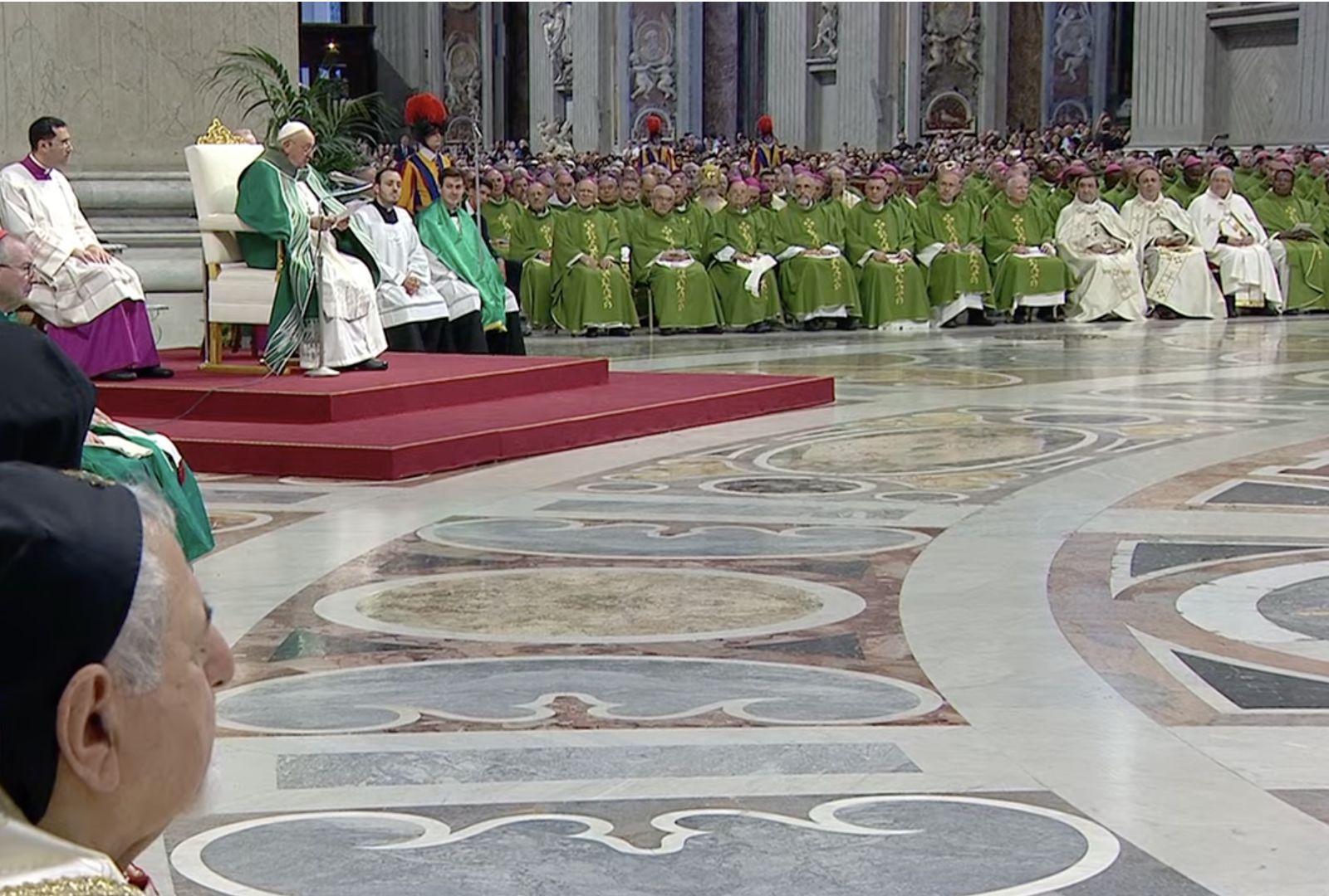Francisco en la misa de clausura