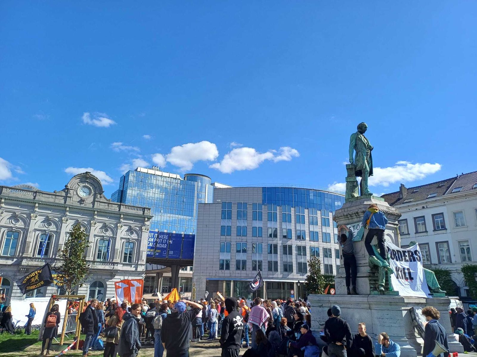 Protestas por la política migratoria europea