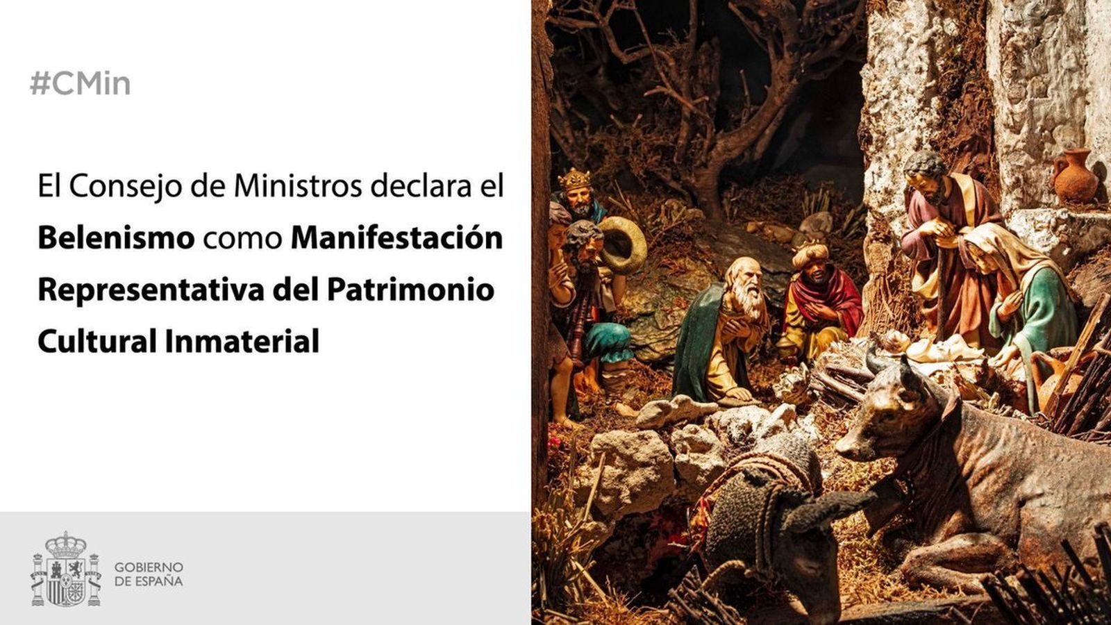 El BOE publica hoy el real Decreto de reconocimiento del belenismo como Patrimonio Cultural Inmaterial
