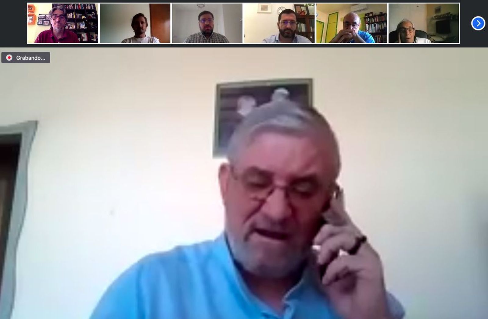 Adolfo Zon, durante el webinar