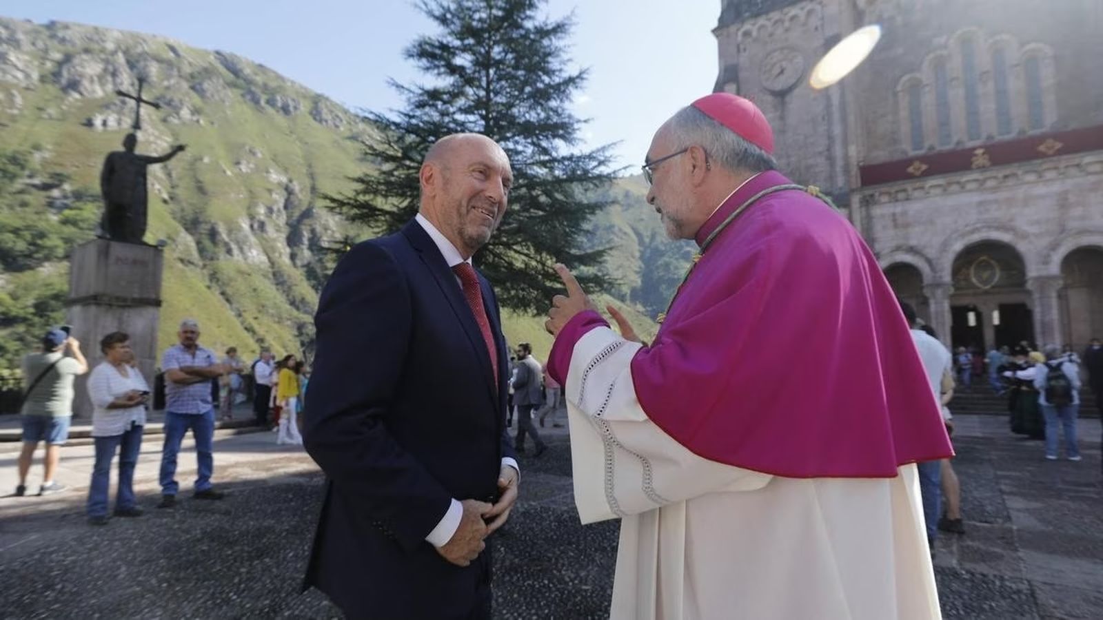 Juan Coffiño, con Jesús Sanz