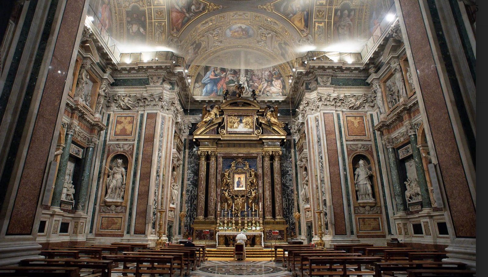 El Papa, en Santa María la Mayor