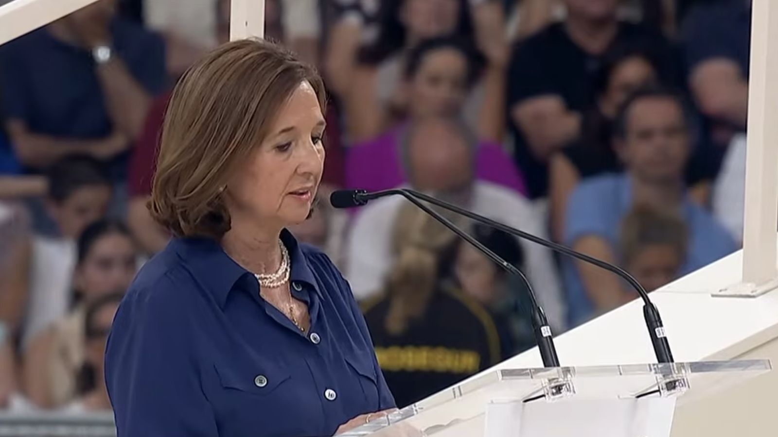 Susana, en el Bernabéu