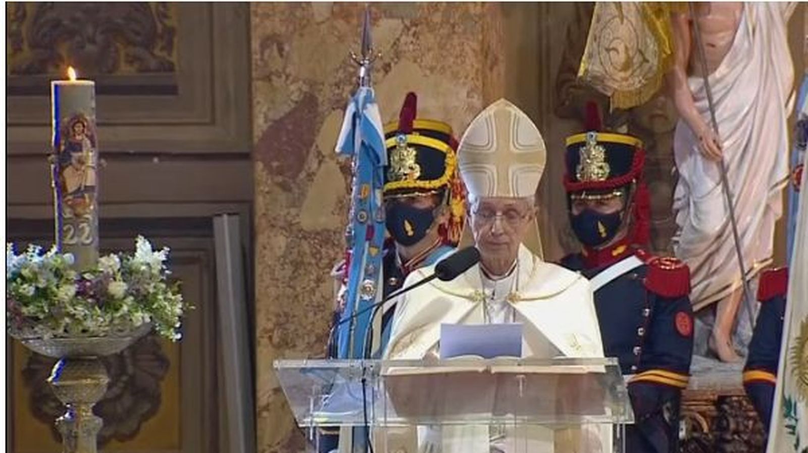 Cardenal Poli en el Te Deum 2022