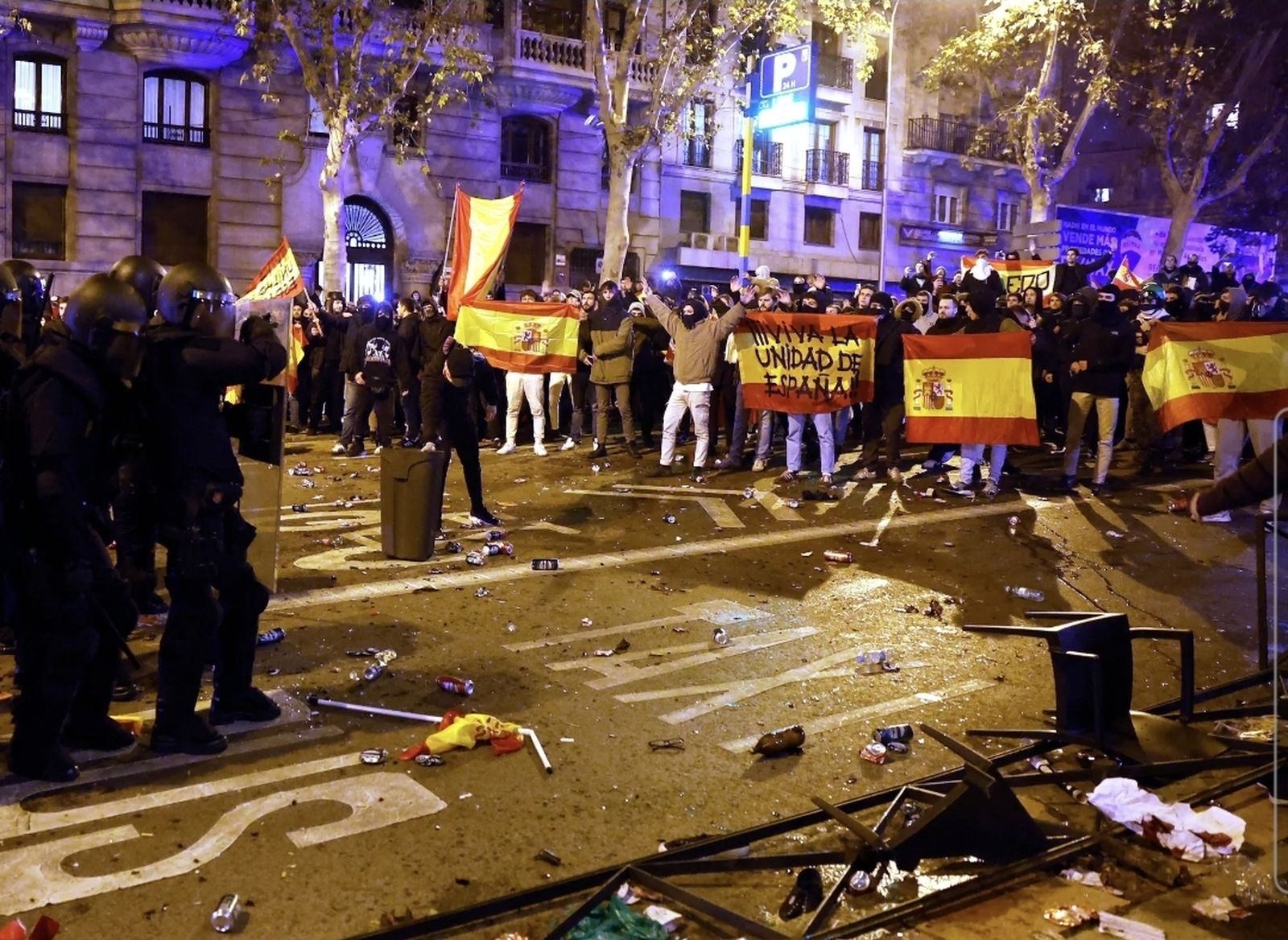 Protestas y enfrentamientos.
