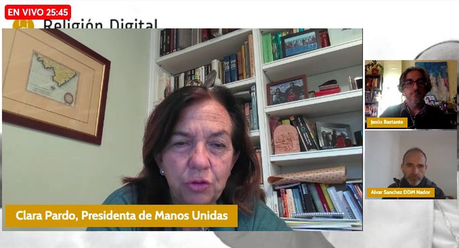 Clara Pardo, presidenta de Manos Unidas