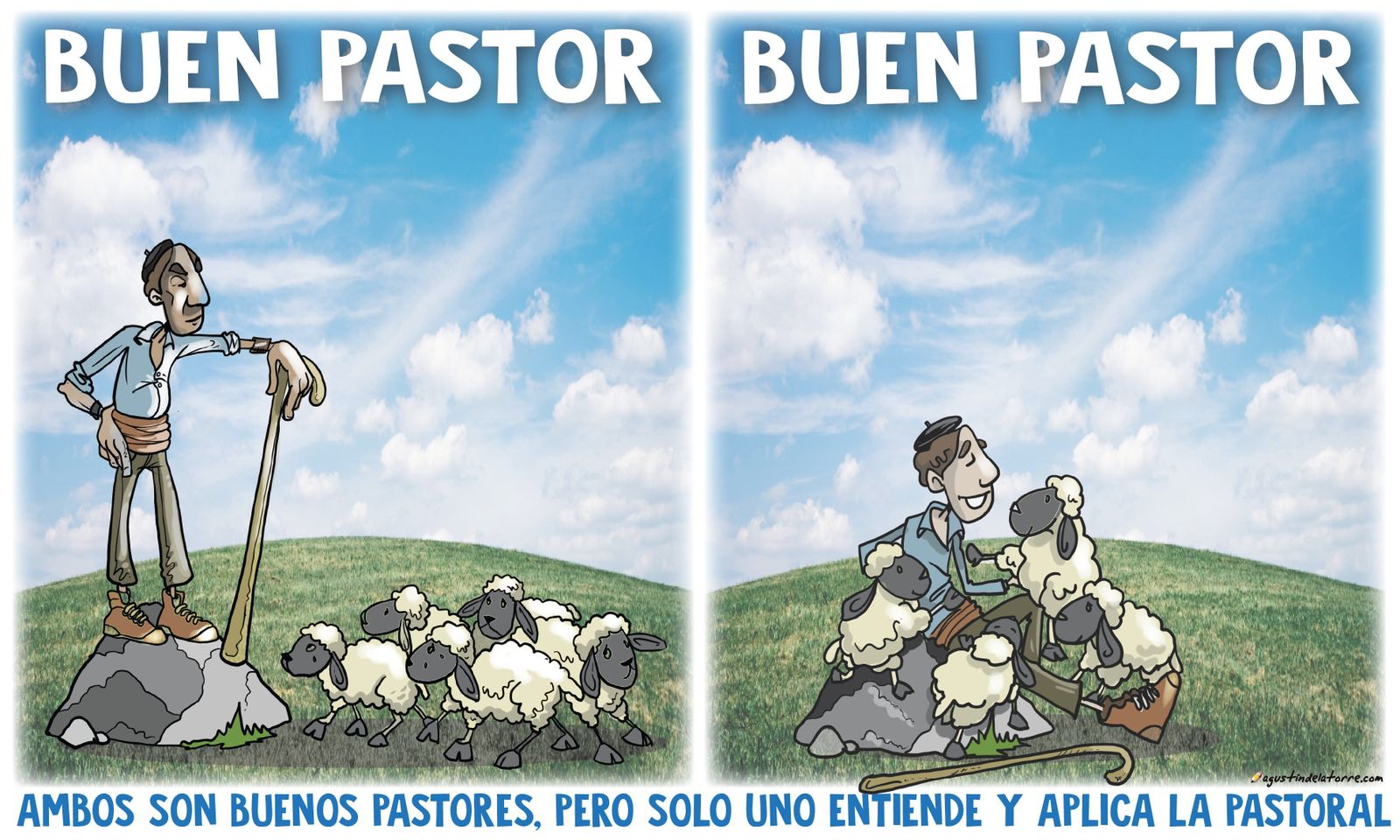 Buen pastor, de Agustín de la Torre.