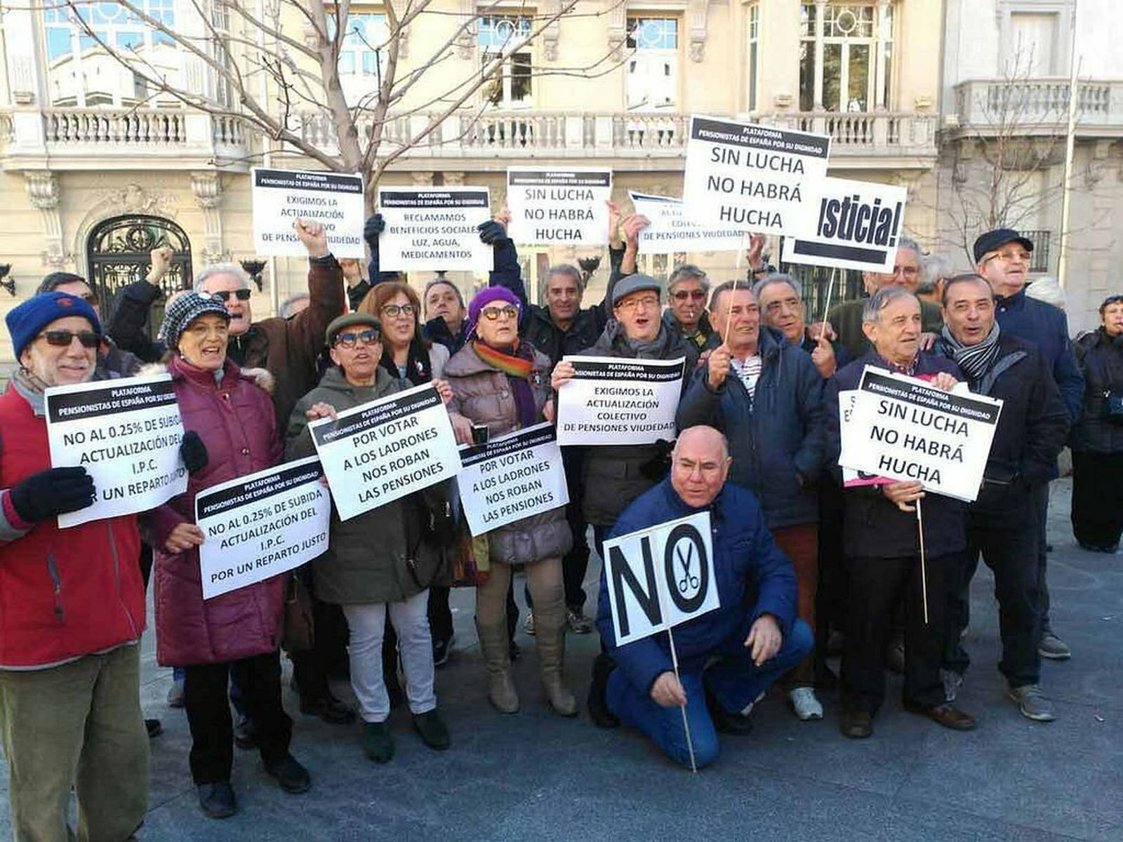 Manifestación de jubilados en Leganés