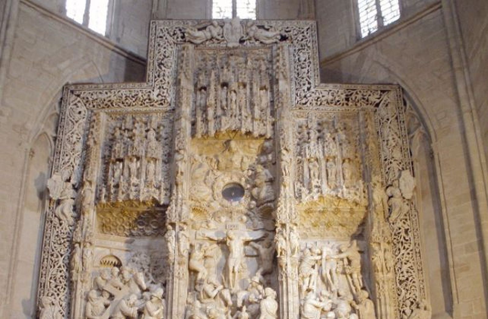 Retablo en la catedral de Huesca. Detalle