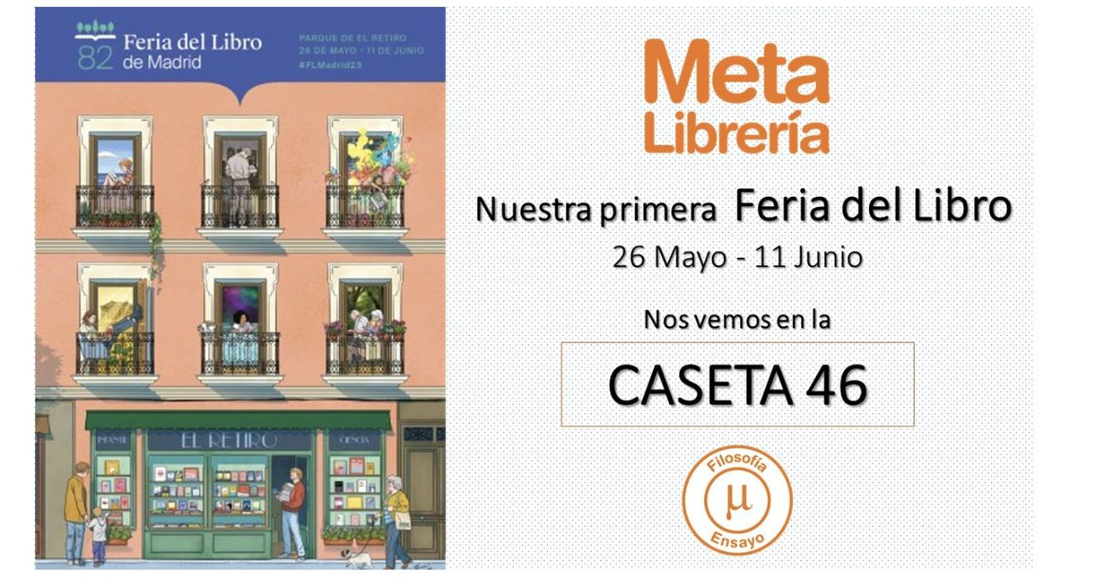 Metalibrería en la Feria del Libro de Madrid