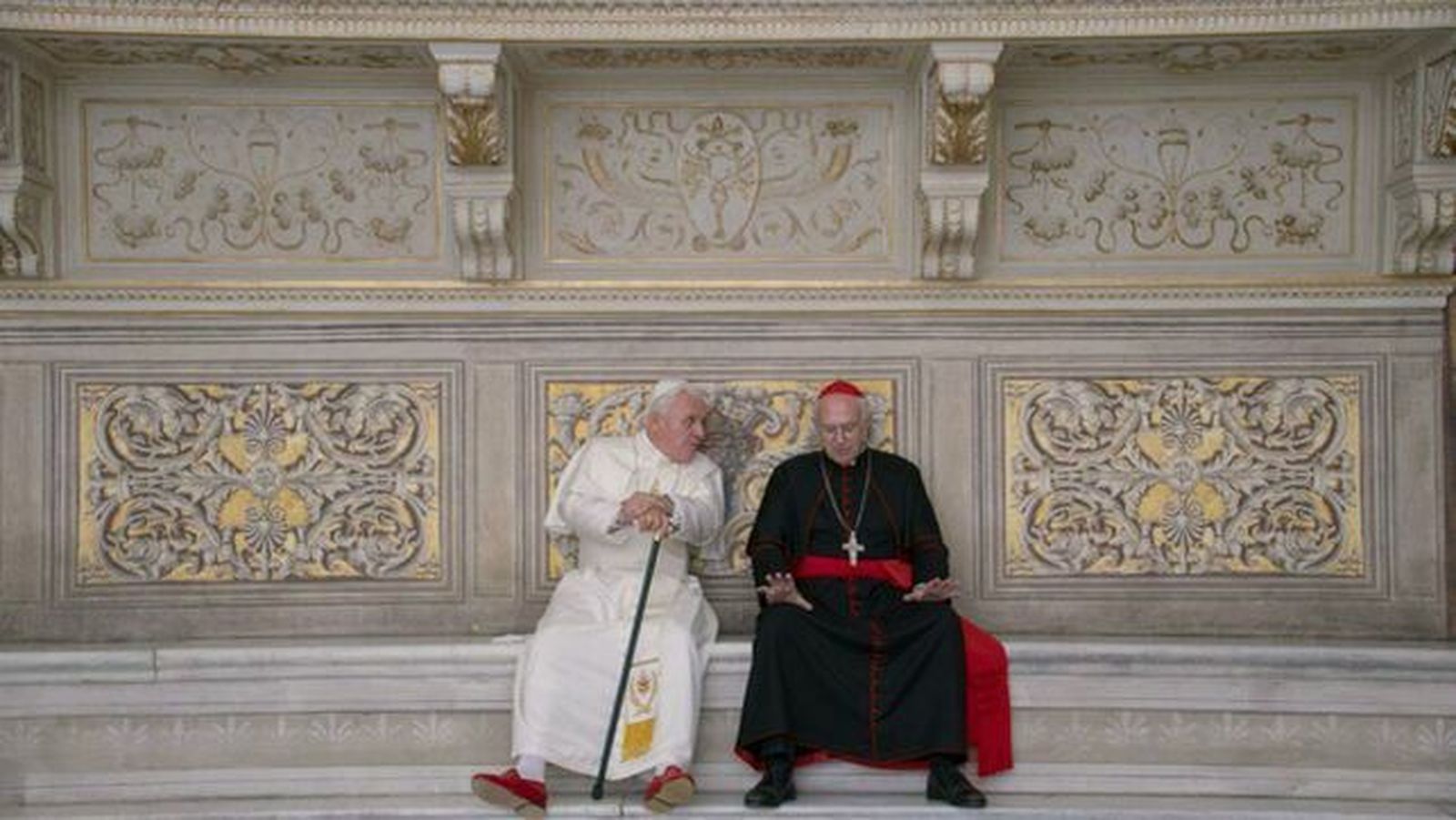 Ratzinger y Bergoglio, en la Capilla Sixtina