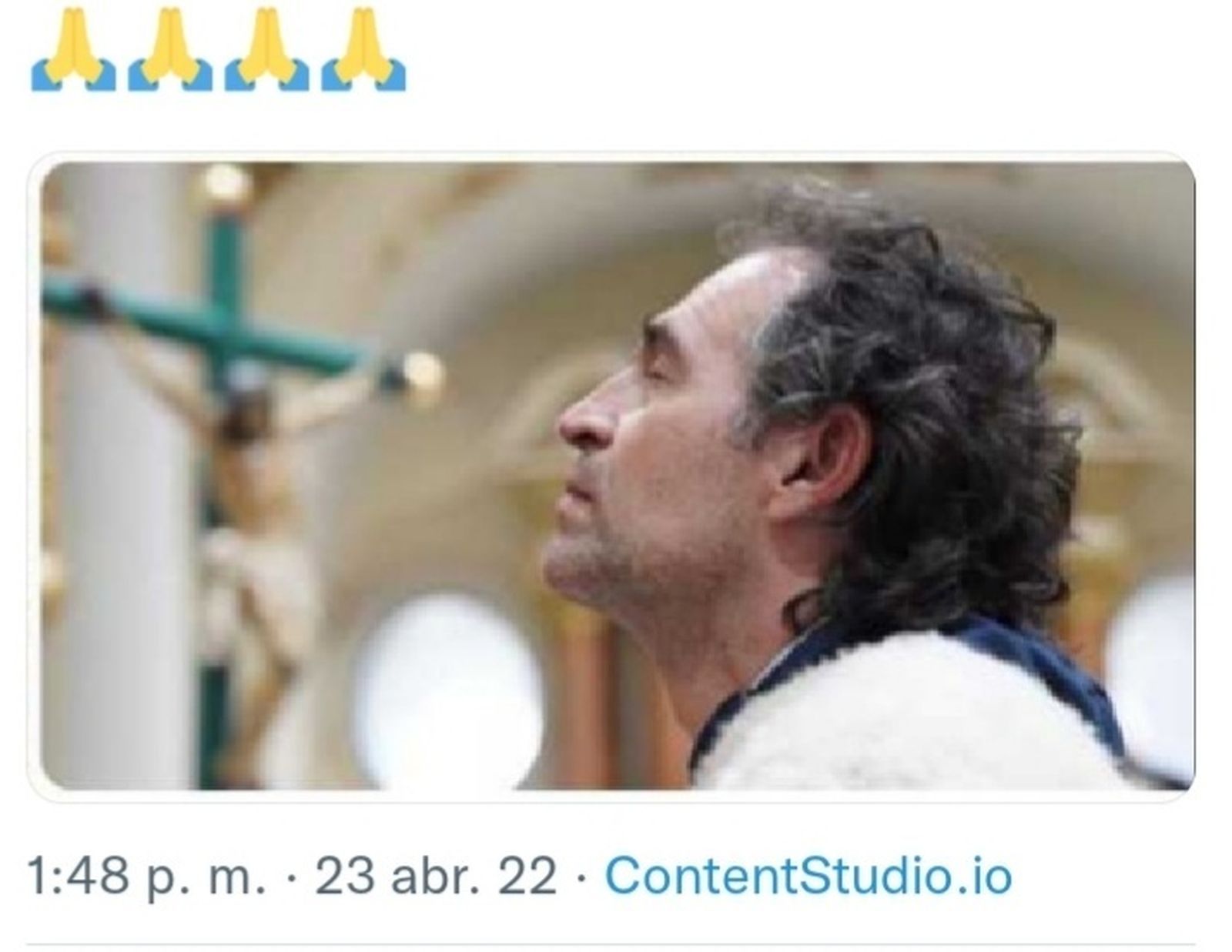 Gutiérrez en el santuario de Chiquinquirá