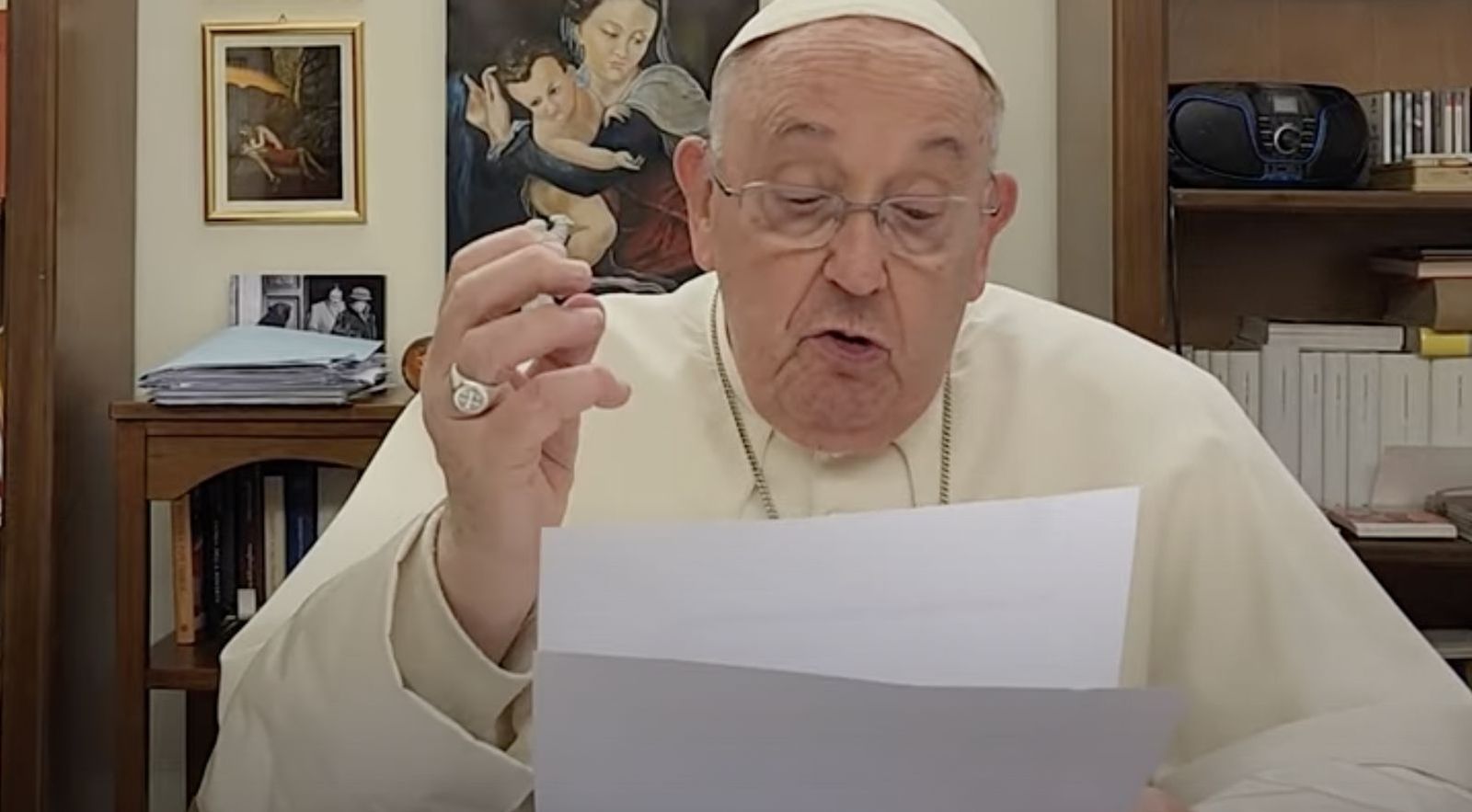 Francisco, en el vídeo enviado a los políticos argentinos