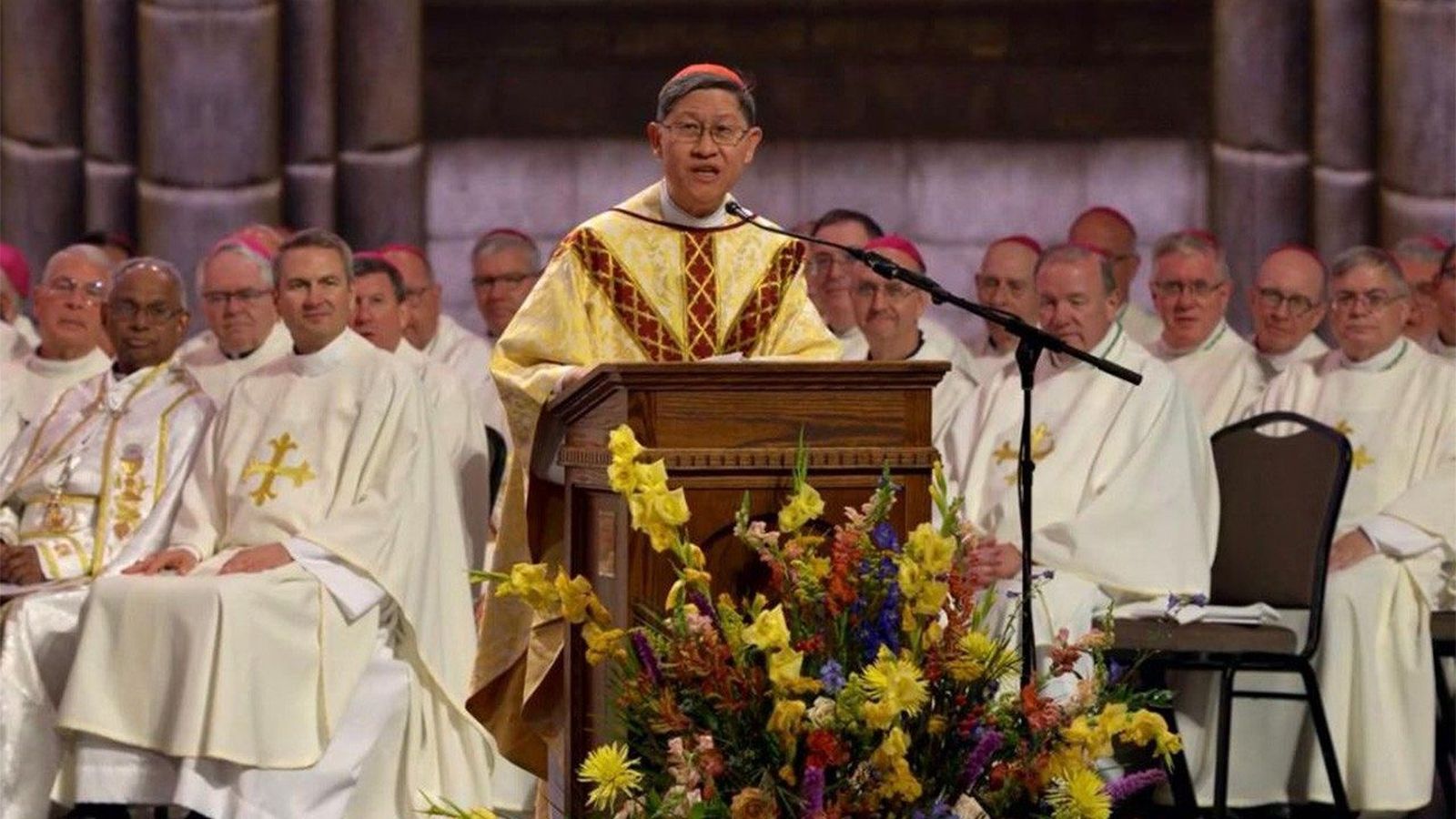 Tagle, durante la misa de clausura
