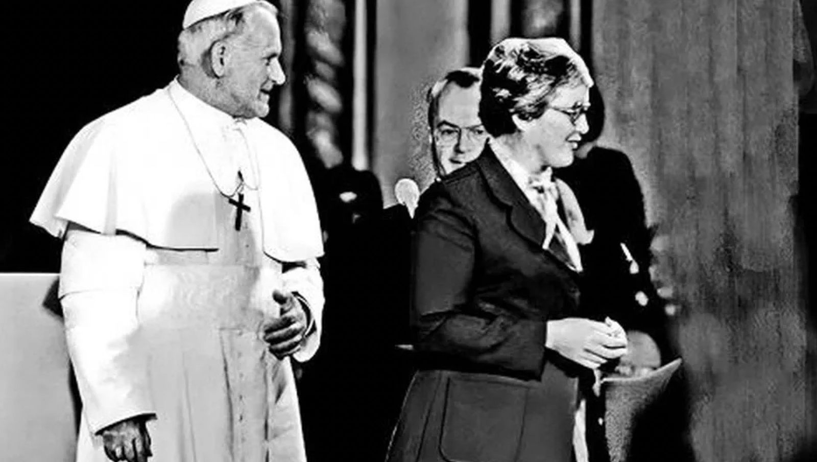 Theresa Kane con Juan Pablo II