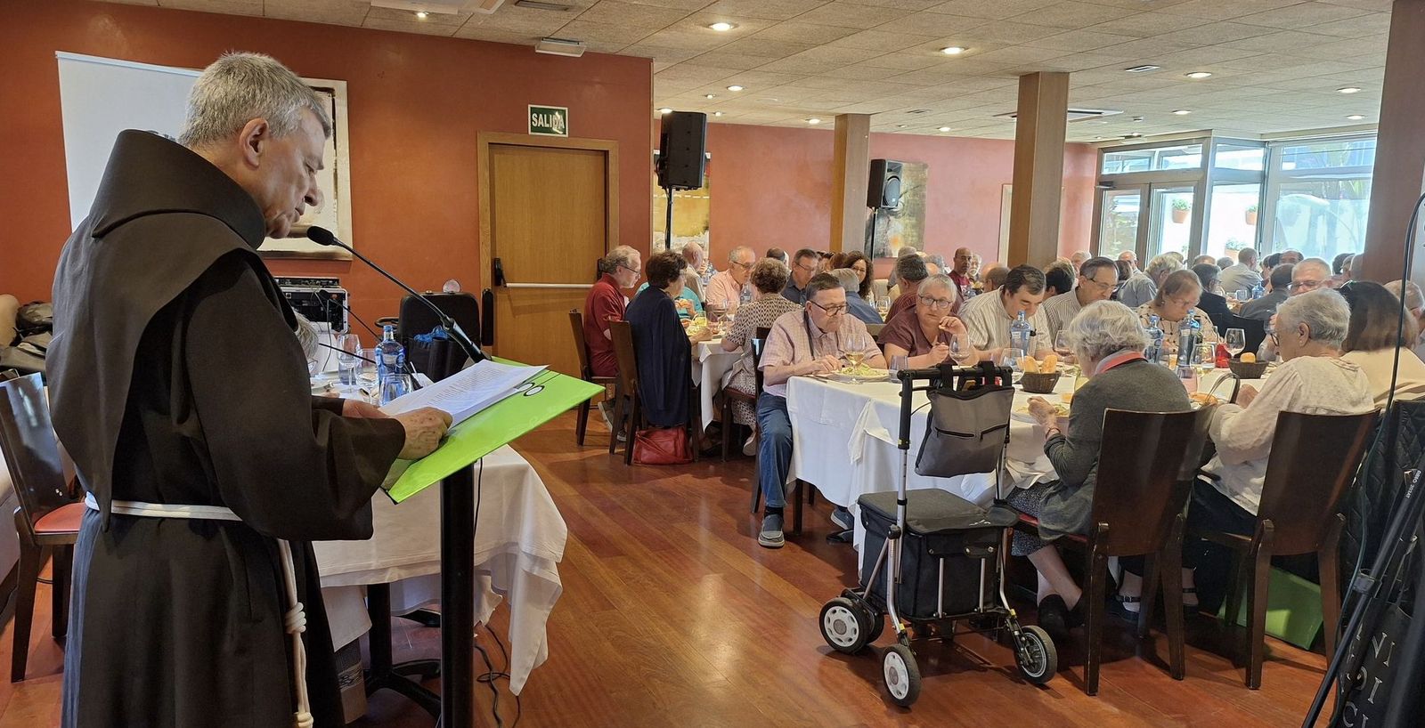 Santiago Agrelo, en la tribuna Joan Carrera