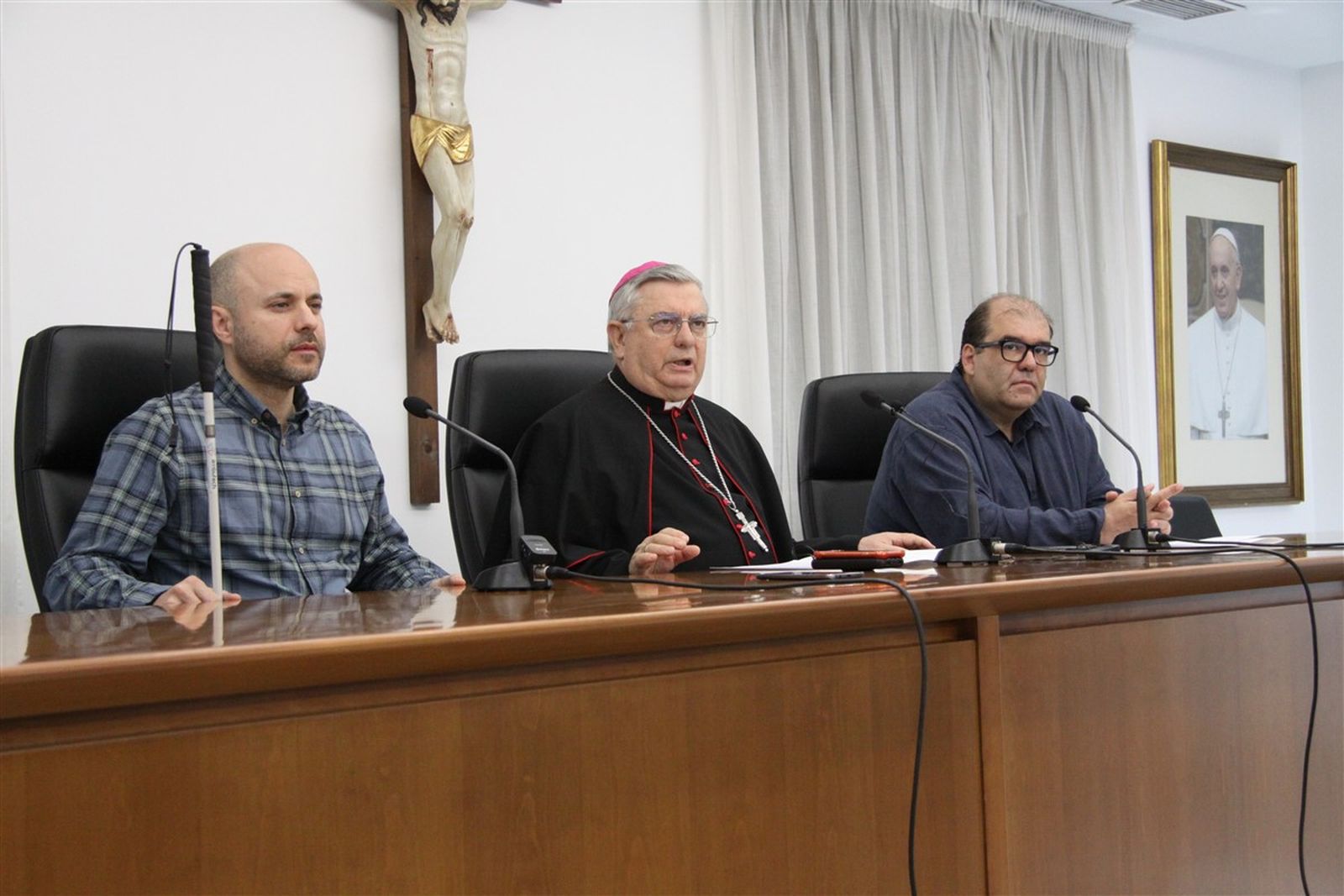José Ramón con Monty y Fray José