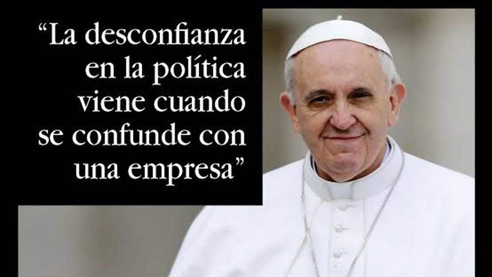 Papa FRancisco y la política