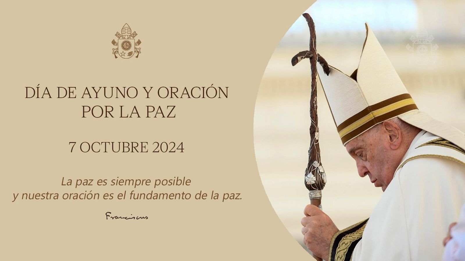 El Papa reza por la paz en Oriente Medio