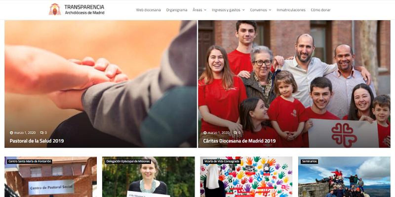 Nuevo portal de transparencia del Arzobispado de Madrid