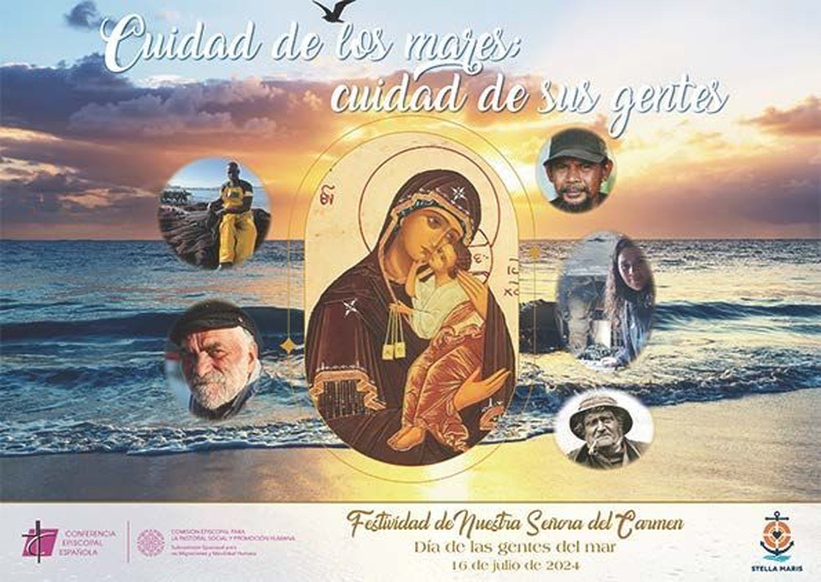 Cartel del Día de las gentes del mar