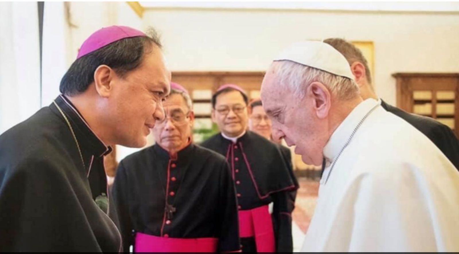 El Papa saluda a monseñor David