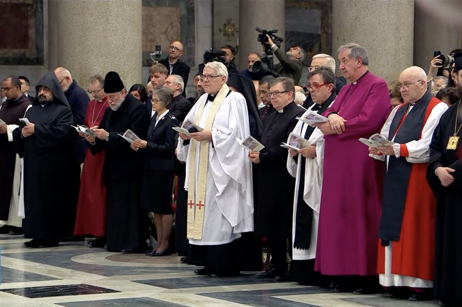 Representantes de las distintas confesiones cristianas en San Pablo Extramuros