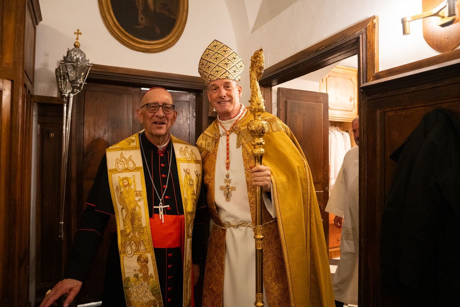 Bustillo, junto a Omella, durante la presencia de éste en Ajaccio el año pasado