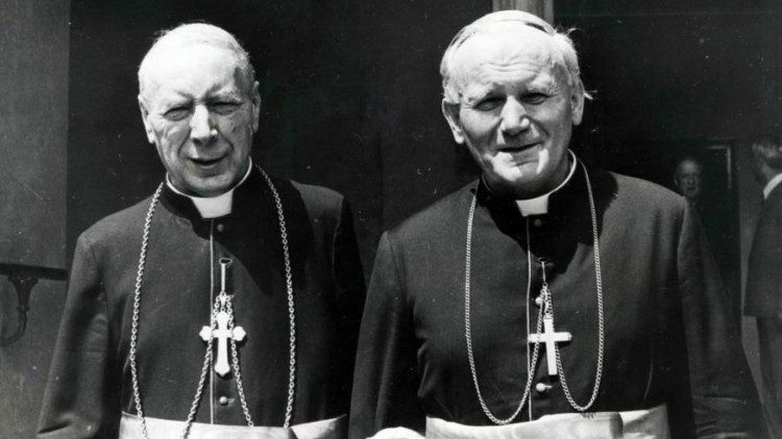 Wojtyla, cuando era cardenal de Cracovia, con Wizinski