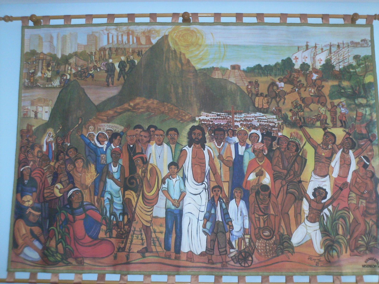 Tapete EL RESUCITADO, camino de liberación, Dueñas, sala