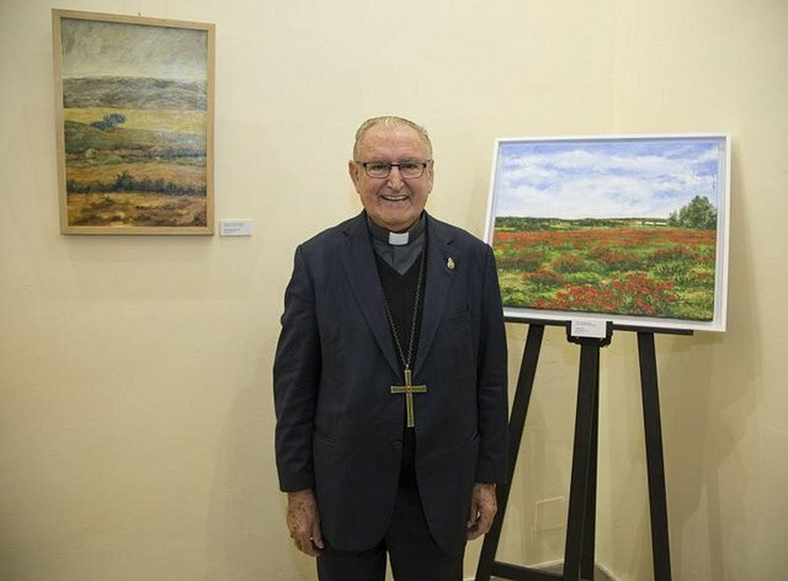 El obispo Castellanos, en la exposición en Valladolid