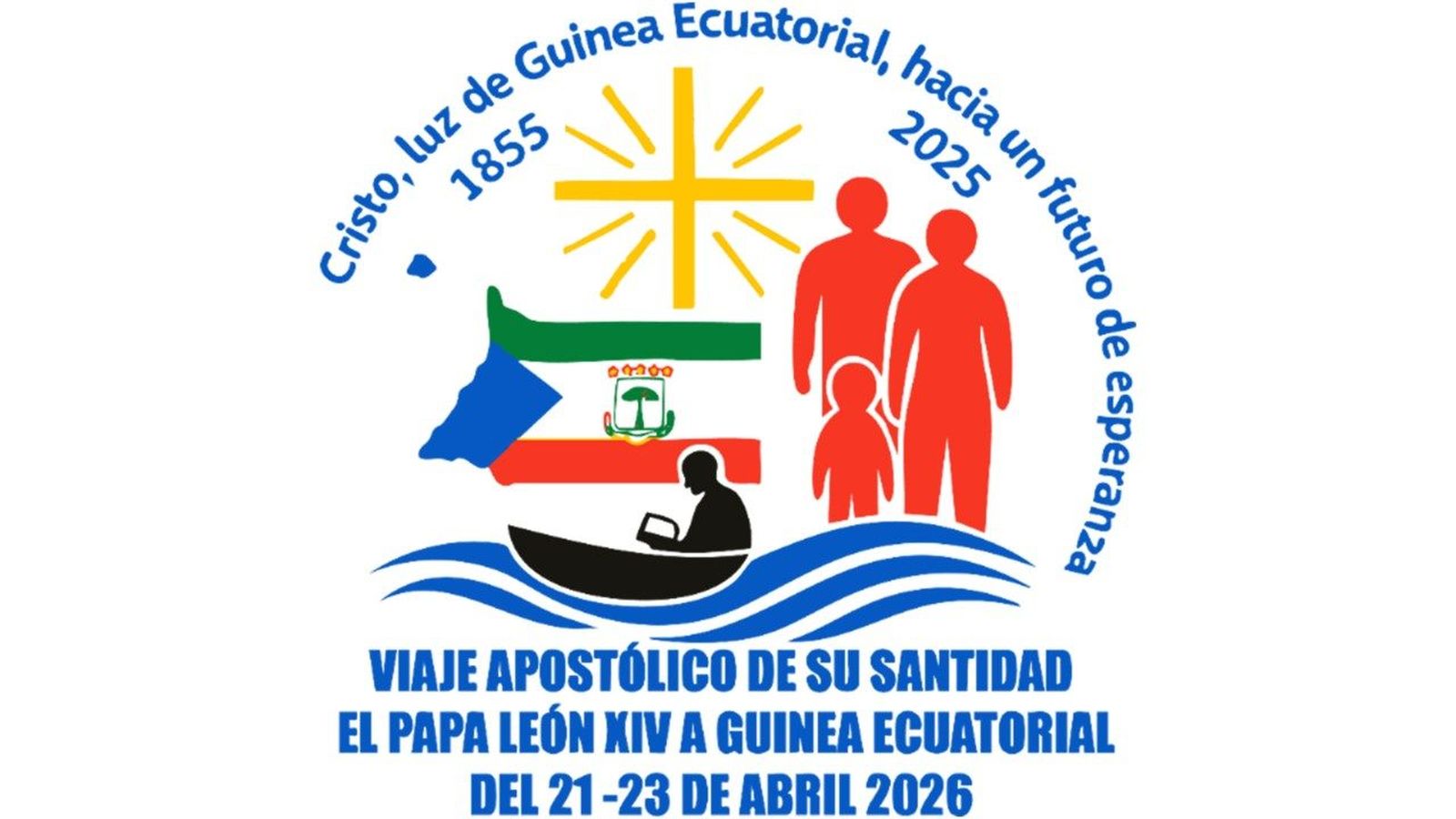 Lema y logo del viaje apostólico del Papa León XIV a Guinea Ecuatorial