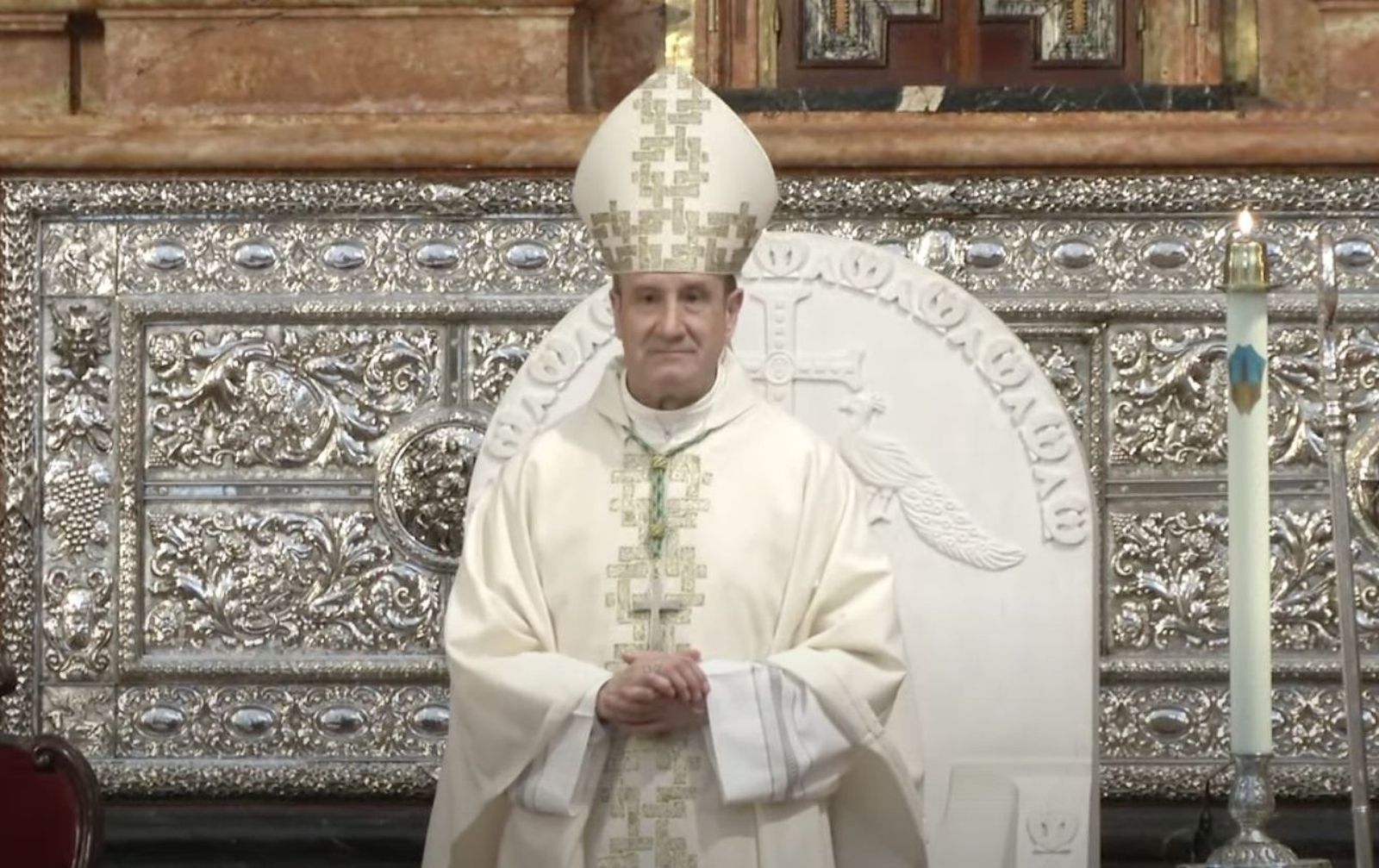 Jesús Fernández, esta mañana, en su toma de posesión