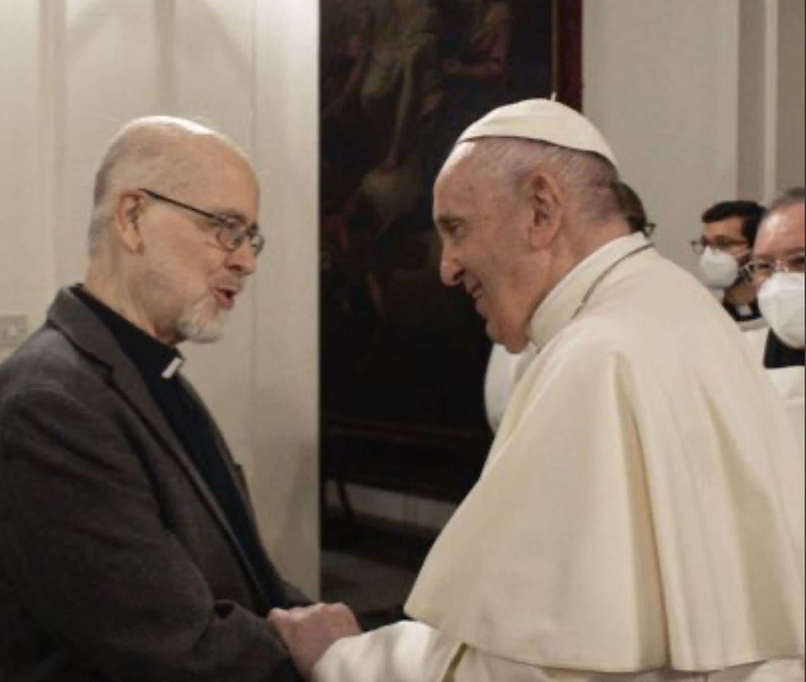 Diego Fares con el papa Francisco