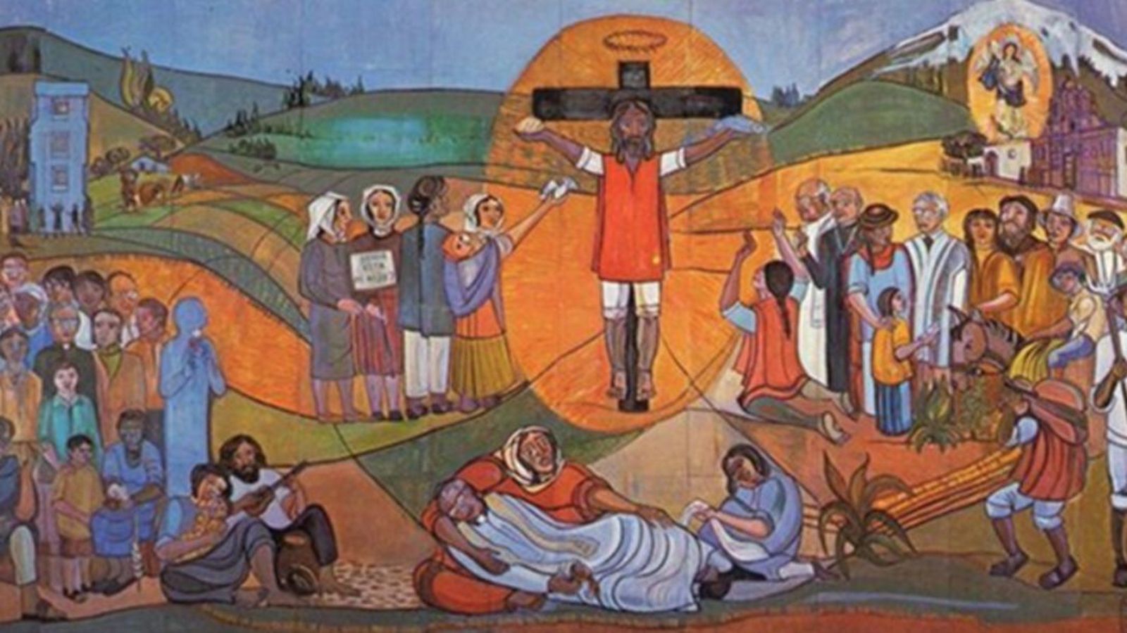 Cristo con el poncho