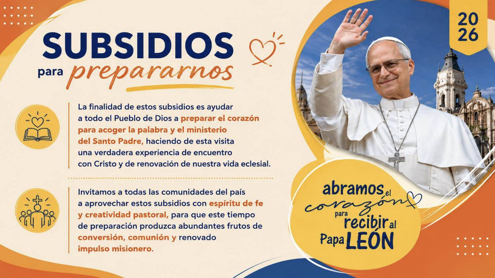 Subsidios visita de León XIV a Perú